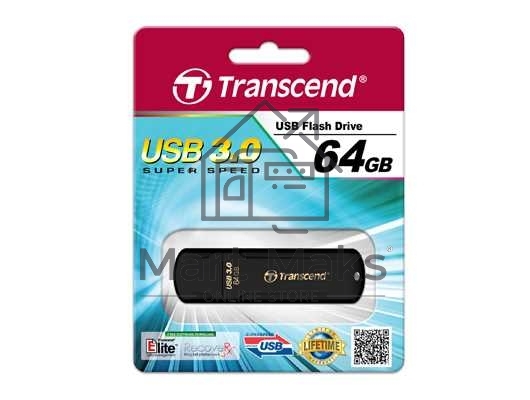 Флешка USB Transcend JetFlash 700 (TS64GJF700), 64Gb, USB 3.0, R/W 70/20, черный
