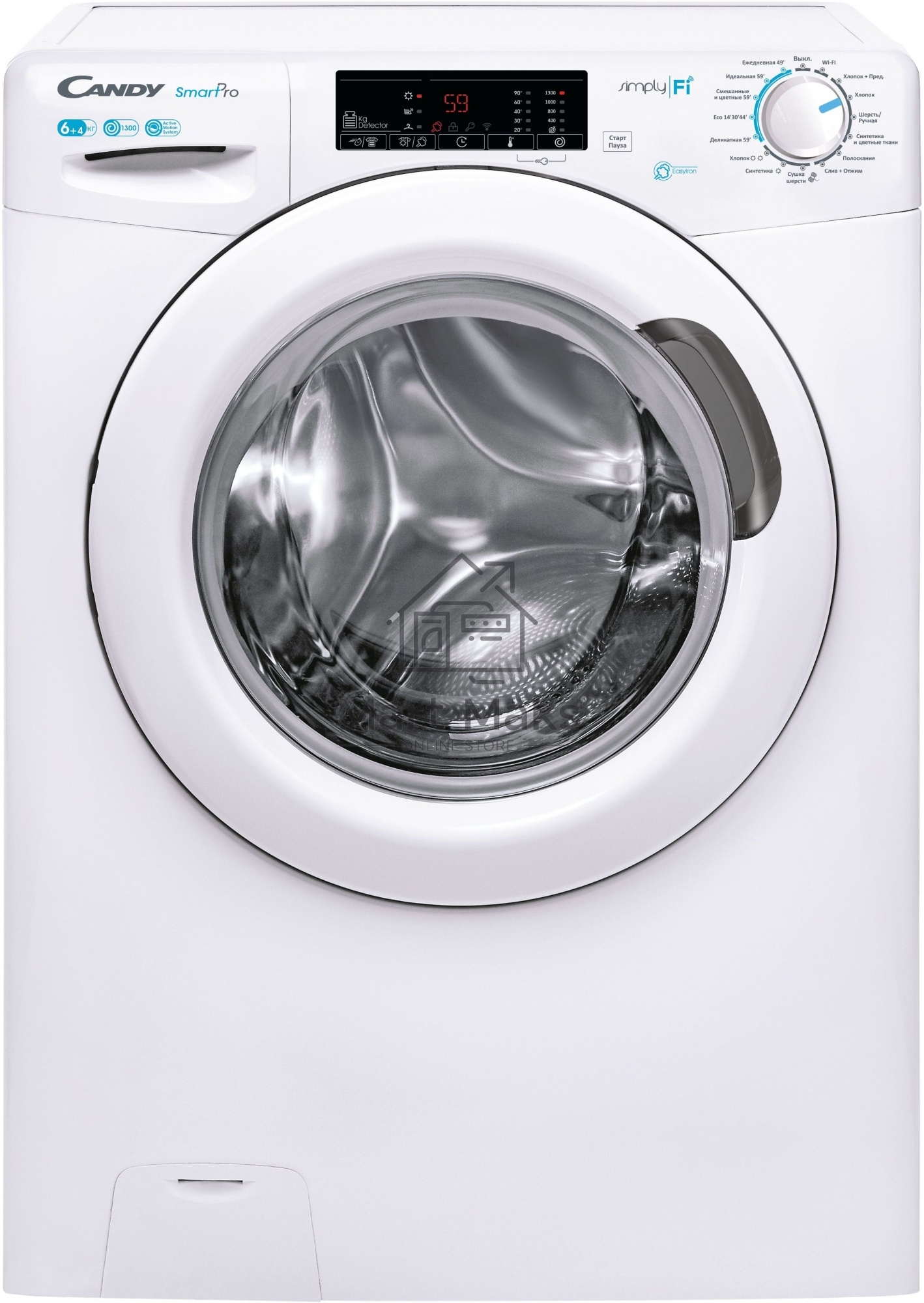 Стиральная машина Candy Smart Pro CSOW4 1364T/2-07 белый, загрузка фронтальная 6 кг, 1300 об/мин., класс: В