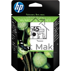 Картридж струйный HP №45 51645AE черный для HP DJ 7xxC/815C/880C/895C/9xxC/112xC/1220/6122/6127 (930 стр.)