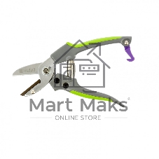 Секатор с наковальней Palisad 170 мм, металлические обрезиненные рукоятки