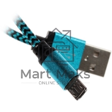 Кабель USB2.0 Cablexpert CC-S-mUSB01Gn-1M, AM/microB, серия Silver, 1м, зеленый, блистер