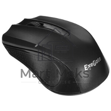 Мышь беспроводная ExeGate Professional Standard SR-9023 черный, 1200 dpi, радиоканал, USB, кнопки - 3
