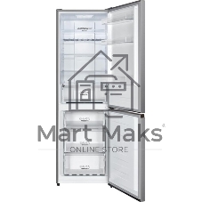 Холодильник Gorenje NRK619FAS4 серый двухкамерный 207/93л морозилка снизу, No Frost