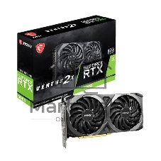 Видеокарта MSI GeForce RTX 3060 VENTUS 2X OC (LHR), 12 GB GDDR6, 192 bit, 3xDisplayPort, HDMI, GPU 1320 MHz