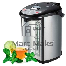 Термопот Centek CT-1082 (сталь) 4.0л, 750 Вт, 3 способа подачи воды, двойная защита от перегрева