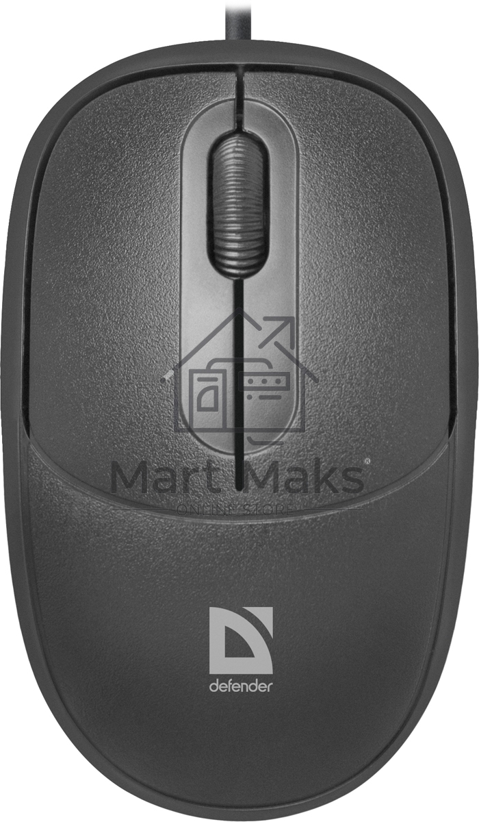Мышь проводная Defender Datum MS-980 черный, 1000 dpi, USB, кнопки - 3