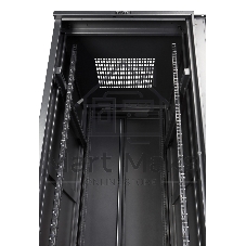 Шкаф коммутационный Lanmaster (TWT-CBB-27U-6X6-G1) 27U 600x600 мм пер. дв. стекл задн. дв. спл. стал. лист 2-хст. 2 бок. пан. 800 кг черный IP20