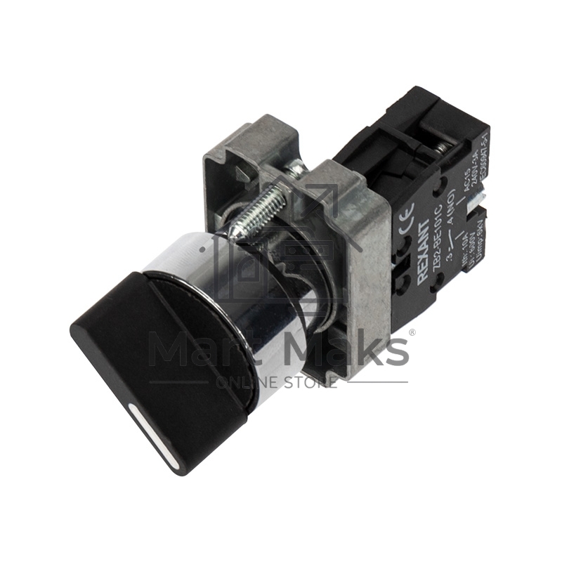 Переключатель BD21 2P короткая ручка NO Rexant