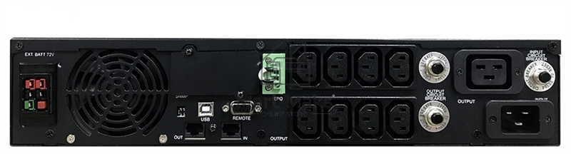 Источник бесперебойного питания Powercom Smart King RT SRT-3000A LCD 2700Вт 3000ВА черный