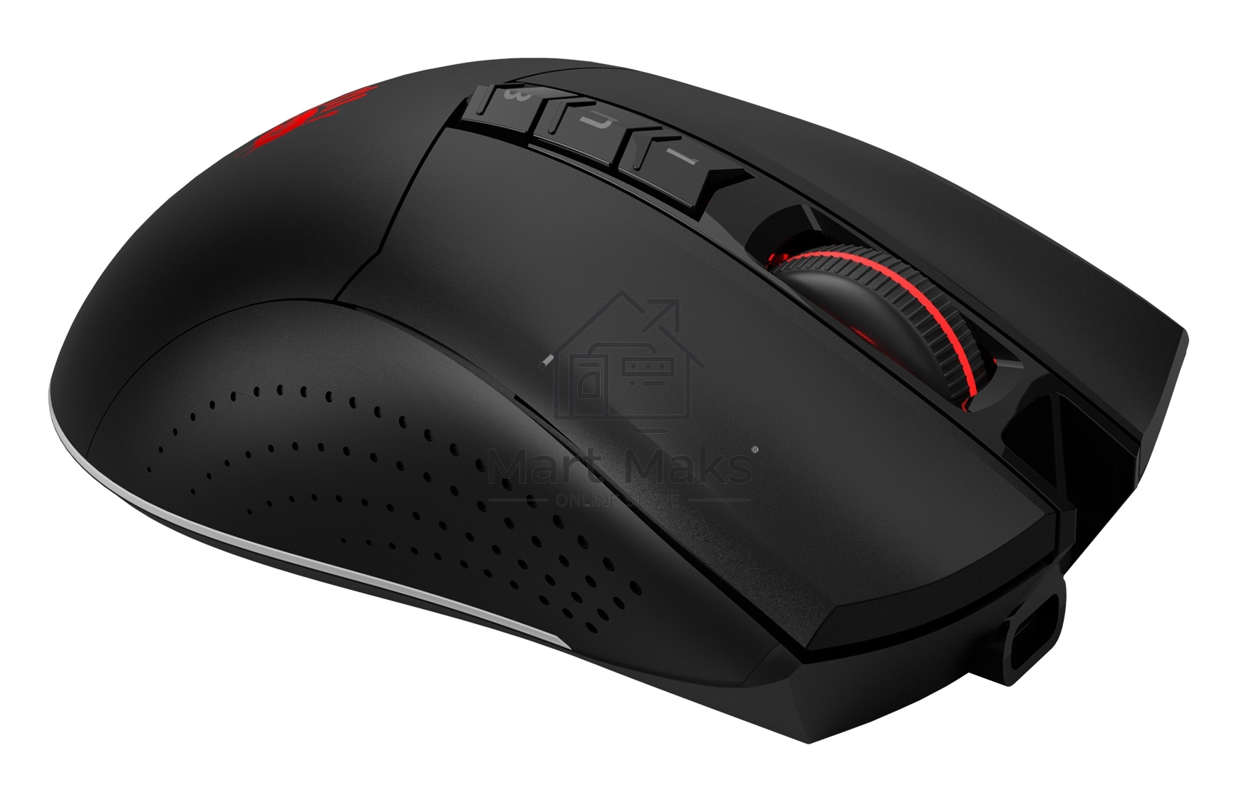 Мышь беспроводная A4Tech Bloody R90 Plus черный, 5000 dpi, радиоканал, USB, кнопки - 8