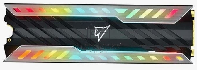 Накопитель SSD Netac NV3000 RGB, 500GB, PCIe 3.0 x4, M.2 2280, NVMe, R/W 3400/2000, с радиатором