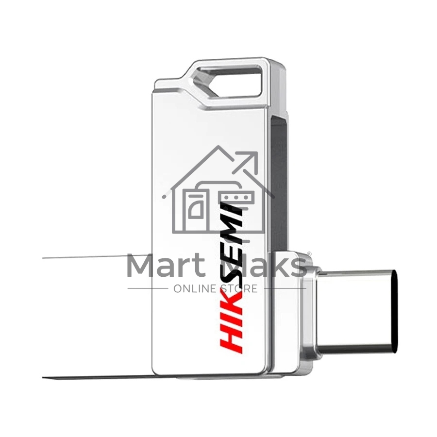 Флеш диск HIKSEMI SYNC HS-USB-E327C/64G/U3/Silver 64Gb <HS-USB-E327C/64G/U3/Silver>, USB3.2/Type-C