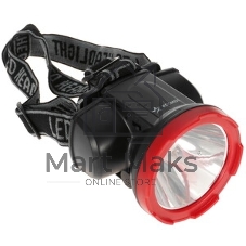 Фонарь светодиодный аккум. налобный Космос H5W 2 режима 5Вт LED 2А.ч зарядка от USB