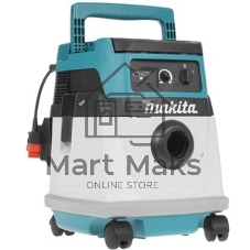 Строительный пылесос Makita DVC150LZ гибридное, белый, 320 Вт, уборка сухая/влажная, пылесборник мешок/контейнер, 15 л