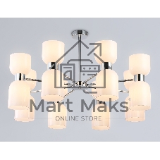 Люстра Ambrella light LH56085/16 СH/FR хром/белый матовый E14*16 max 40W D860*510