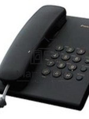 Телефон проводной Panasonic KX-TS2350RUB черный повтор номера, регул-ка громкости, кр.на стену