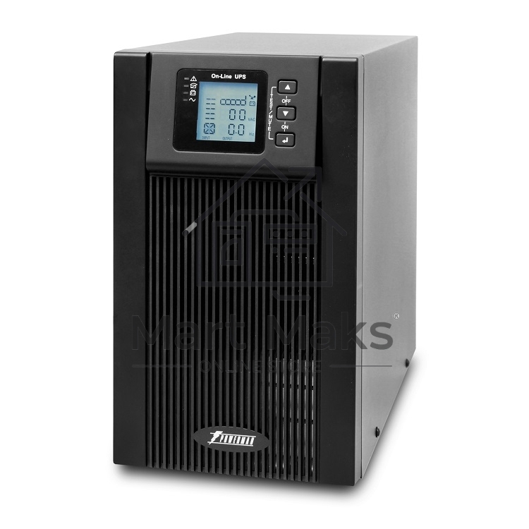 Источник бесперебойного питания Powerman Online 3000VA/2400W, 220V, Tower, Out: 3xShuko, Black*Online3000