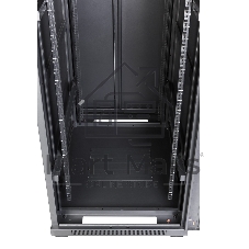Шкаф коммутационный Lanmaster (TWT-CBB-27U-6X6-G1) 27U 600x600 мм пер. дв. стекл задн. дв. спл. стал. лист 2-хст. 2 бок. пан. 800 кг черный IP20