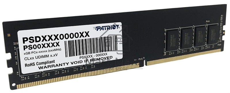 Оперативная память Patriot, DDR4, 4GB (1x4 GB), 2400 MHz, CL17, DIMM