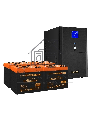 Комплект Источник бесперебойного питания EX295991RUS + батарея 55Aч EX285652RUS 4шт (инвертор, синус, для котла) ExeGate SineTower SZ-5000.LCD.AVR.2SH.1C13.T.RJ.USB <5000VA/4000W, чистый синусоида, LCD дисплей, AVR, 2*Schuko+1*C13+клеммы, RJ45/11, USB, ли