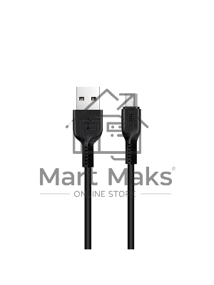 Кабель USB HOCO X20 Flash, USB - Micro USB, 2А, 3м, черный
