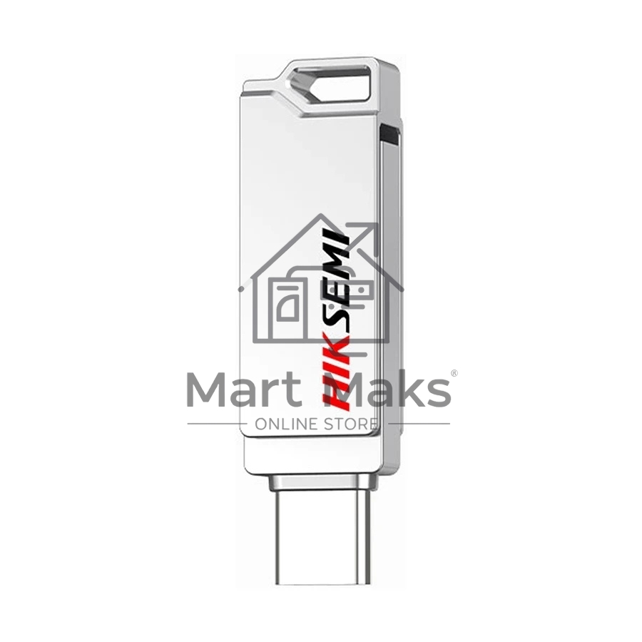 Флеш диск HIKSEMI SYNC HS-USB-E327C/64G/U3/Silver 64Gb <HS-USB-E327C/64G/U3/Silver>, USB3.2/Type-C