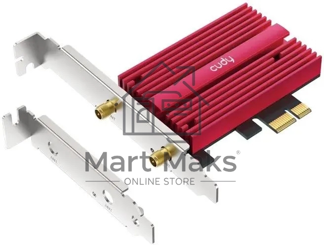 Сетевой адаптер Wi-Fi + Bluetooth Cudy WE4000 АХ5400 PCI Express (ант.внеш.съем) 1ант.