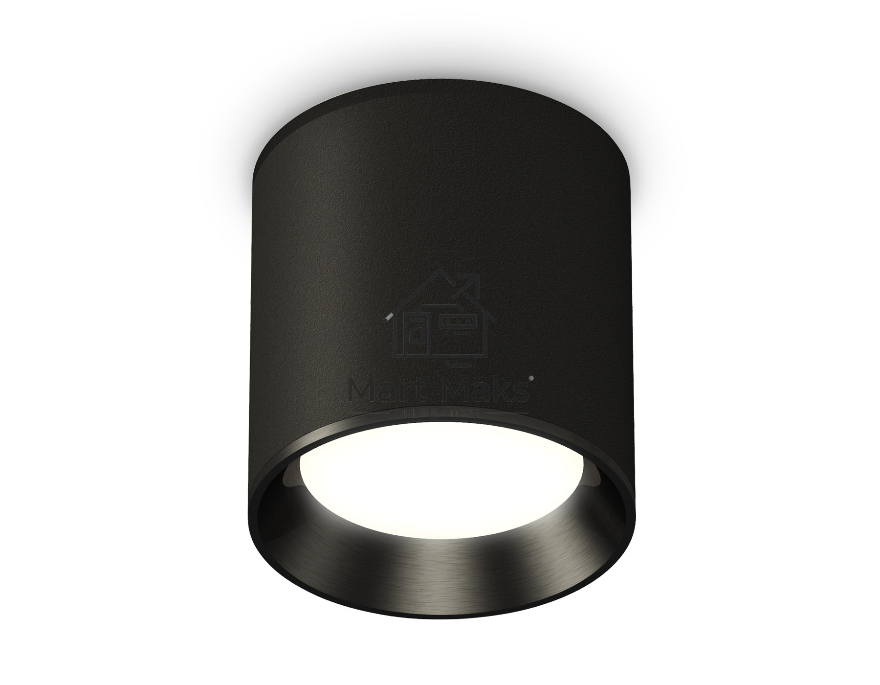 Светильник Ambrella Light XS6302002 SBK/PBK черный песок/черный полированный MR16 GU5.3 (C6302, N6103)