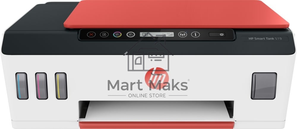 МФУ струйный HP Smart Tank 519 AiO (3YW73A), A4, цветной, печ. до 22 стр/мин. (ч/б) до 5 стр/мин. (цвет), 1200x1200dpi, USB, Wi-Fi, BlueTooth, Air Print, Mopria