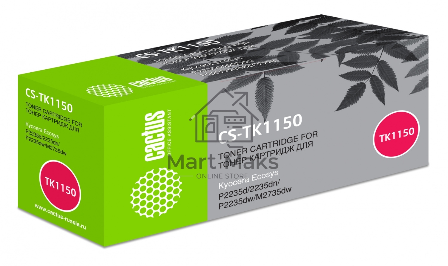 Картридж лазерный Cactus CS-TK1150 черный (3000 стр.) для Kyocera Ecosys P2235d/P2235dn/P2235dw/M2735dw