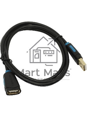 Кабель-удлинитель Vention USB 2.0 AM/AF - 1м черный