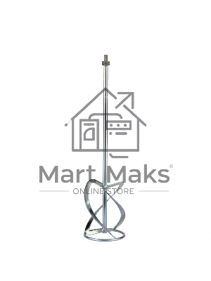 Насадка для миксера, для легких растворов,140 х 590 мм, оцинкованная,хвостовик резьба М14 Сибртех