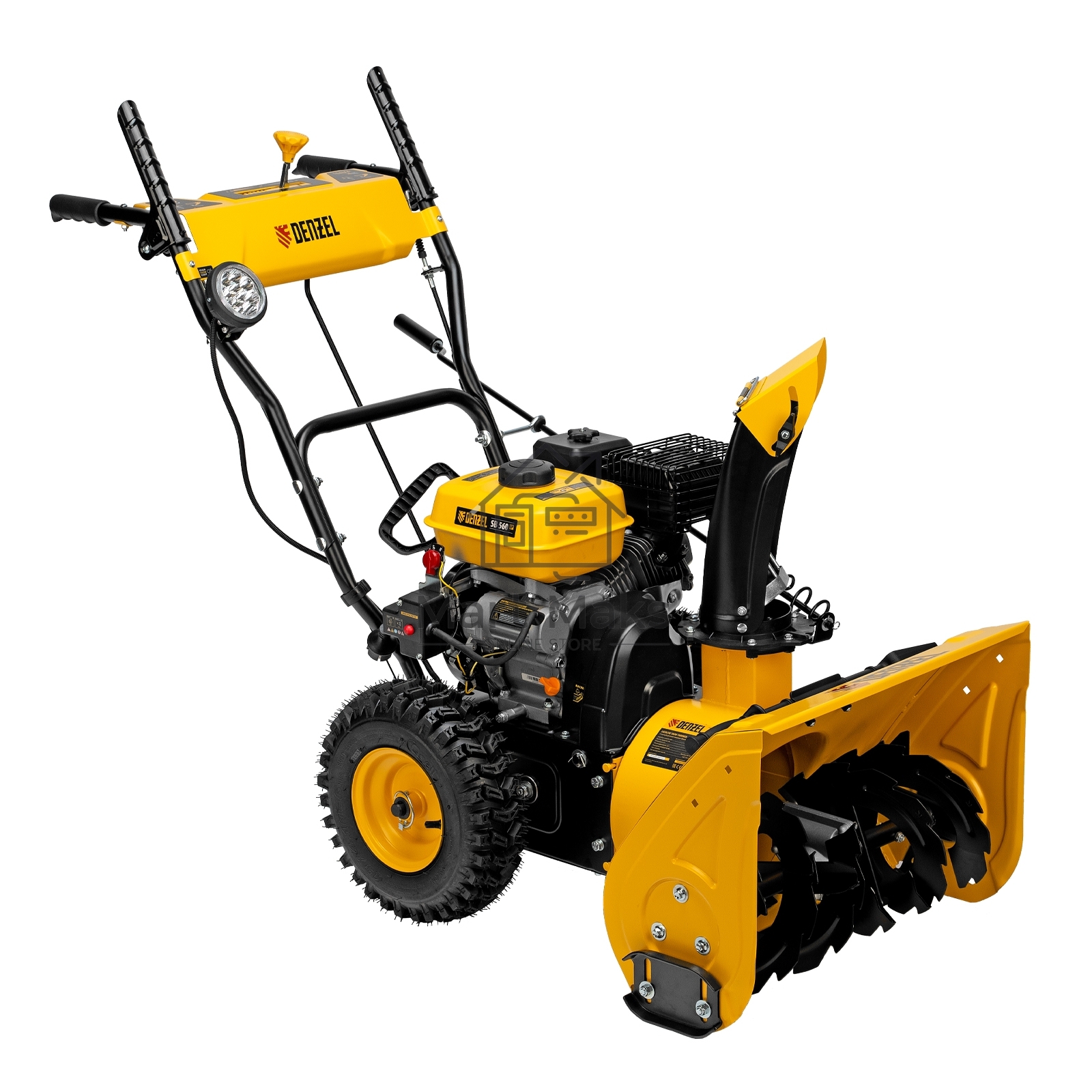Бензиновая снегоуборочная машина SB 560 LP, 212cc, эл.старт, фара Denzel
