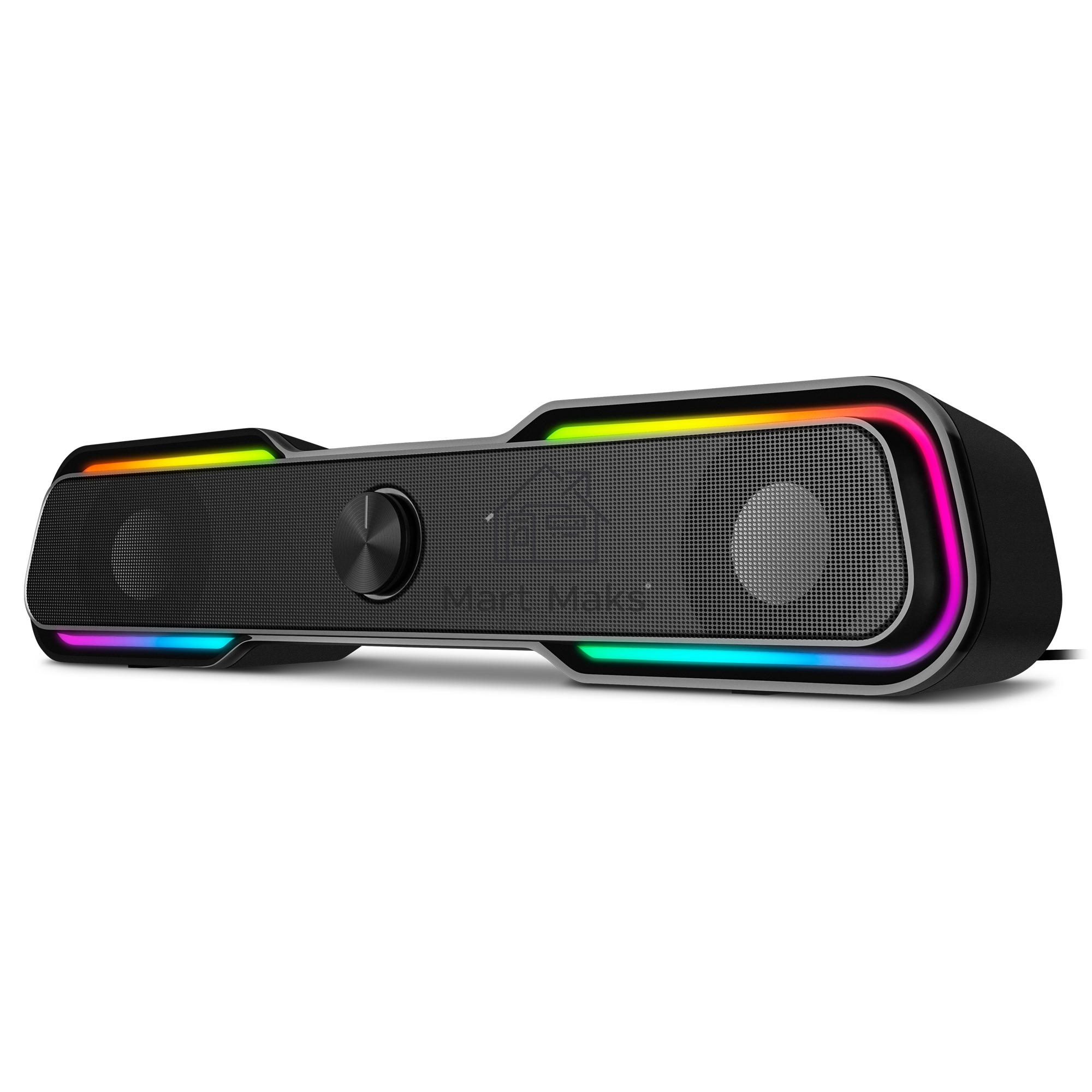 Колонки чёрные Sven 450 2.0 (2x5W, Bluetooth, RGB-подсветка)