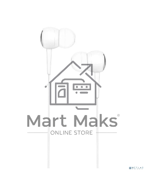 Наушники проводные-вставки с микрофоном Hoco M19 белый