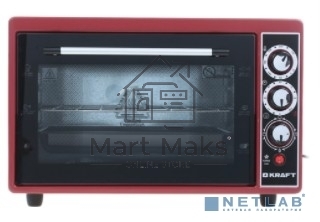Мини-печь Kraft KF-MO3804KR красный