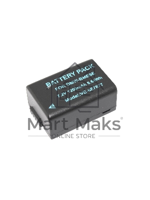 Аккумуляторная батарея для фотоаппарата Panasonic Lumix DMC-FZ72, DMC-FZ62 (DMW-BMB9E) 7,2V 1200mAh