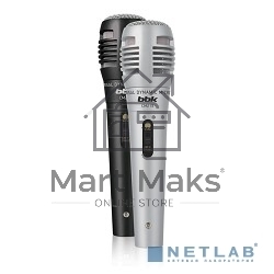 Микрофон проводной BBK CM215 2.5м черный/серебристый