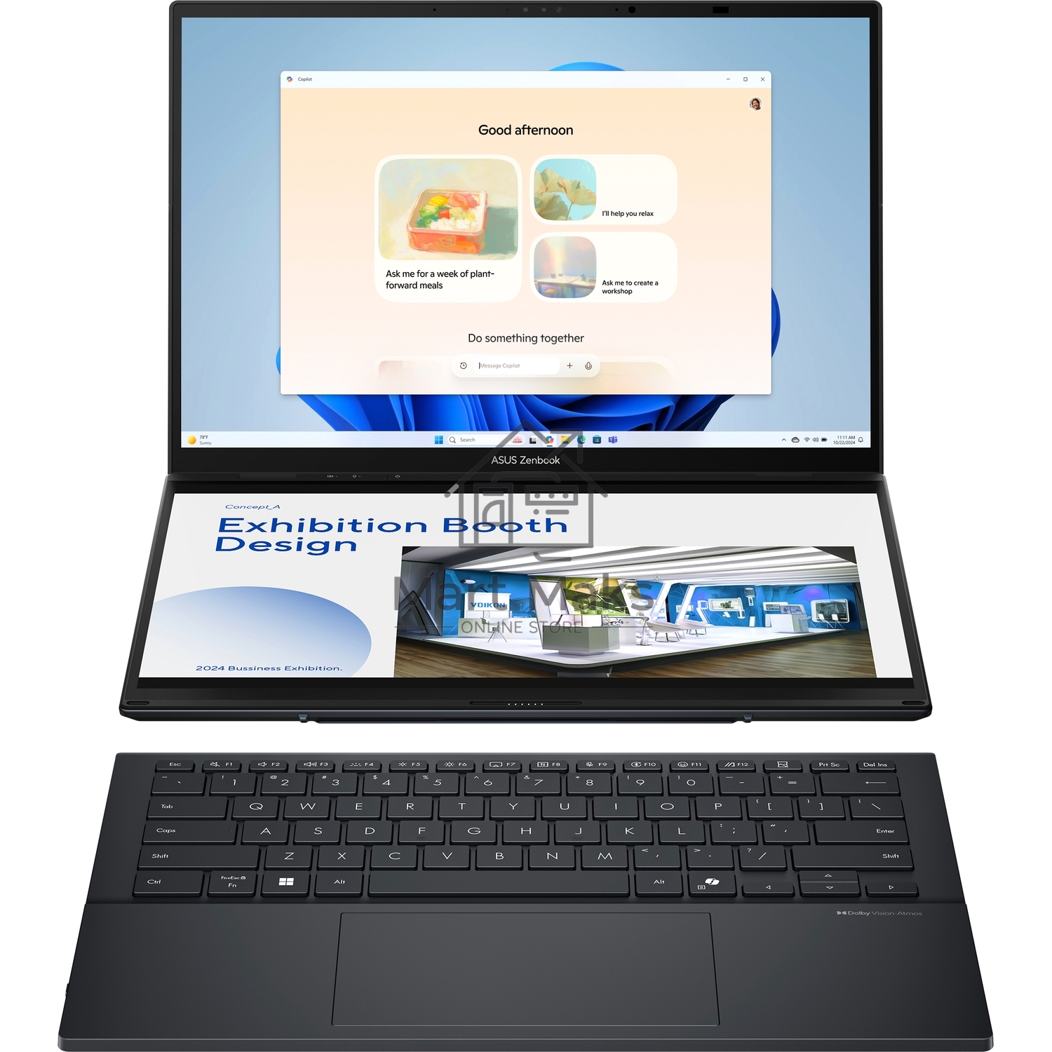 Ноутбук ASUS UX8406CA-QL221W Duo Touch 14+14
