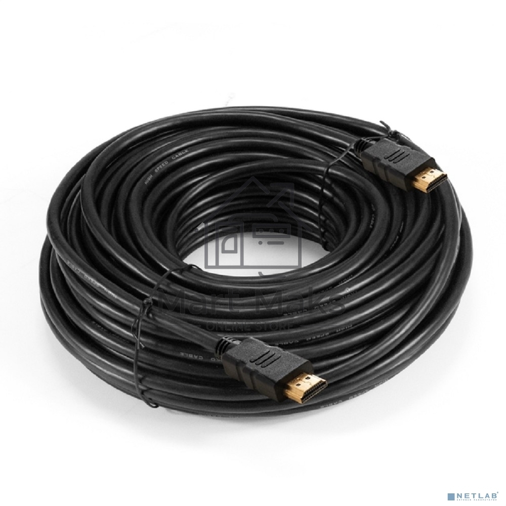 Кабель HDMI ExeGate EX-CC-HDMI-30.0 (19M/19M, 30м, v1.4b, позолоченные контакты)