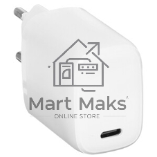 Сетевое зарядное устройство Qumo Energy light PD 20Вт, (модель 0105), USB Type-C PD, + кабель 1м. Type-C на Type-C, белый