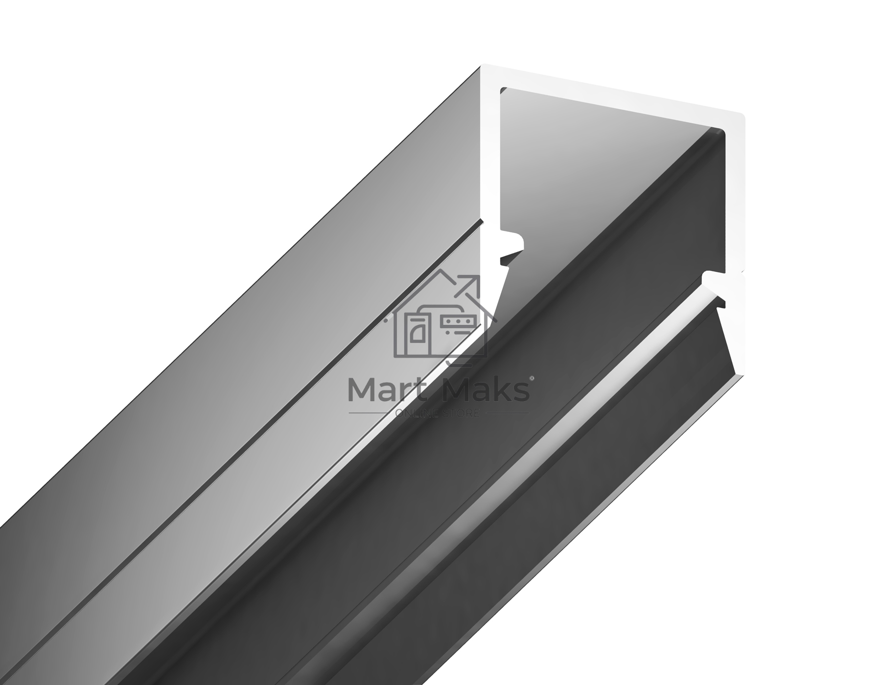 Алюминиевый профиль Ambrella light GP1650AL серебро 2000*10*10