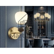 Настенный светильник Ambrella light LH53168 SB/WH бронза/белый 8W 3000K 140*225*300