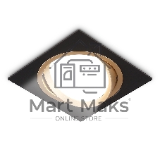 Светильник Ambrella light TN51918 BK/GD черный/золото GX53 max 12W 115*115*23