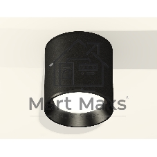 Светильник Ambrella Light XS6302002 SBK/PBK черный песок/черный полированный MR16 GU5.3 (C6302, N6103)