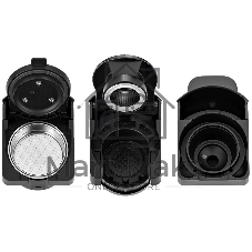 Кофемашина Kitfort КТ-7105-1 1450Вт черный/фиолетовый
