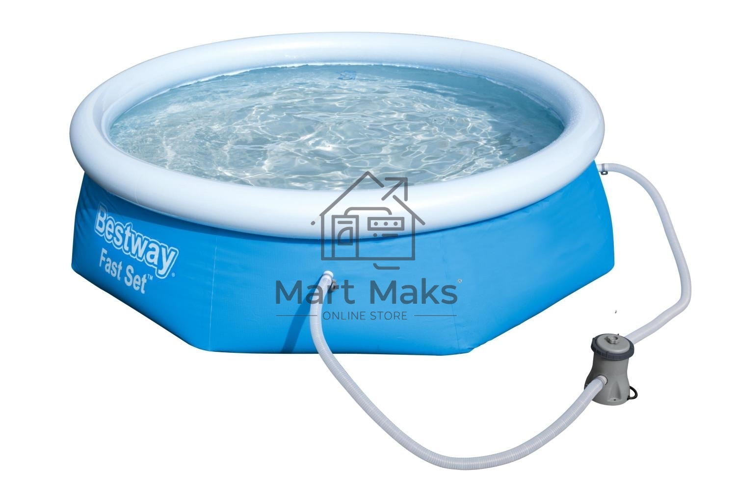 Бассейн BestWay Fast Set 244х66см, 2100л, фил.-насос 1249л/ч 57268 BW