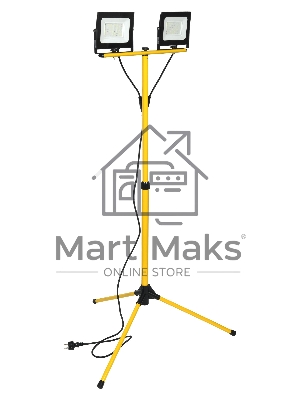 Прожектор светодиодный Iek LPDO606-2X050-65-K02 СДО 06-2х50Ш штатив 6500К IP65 черный