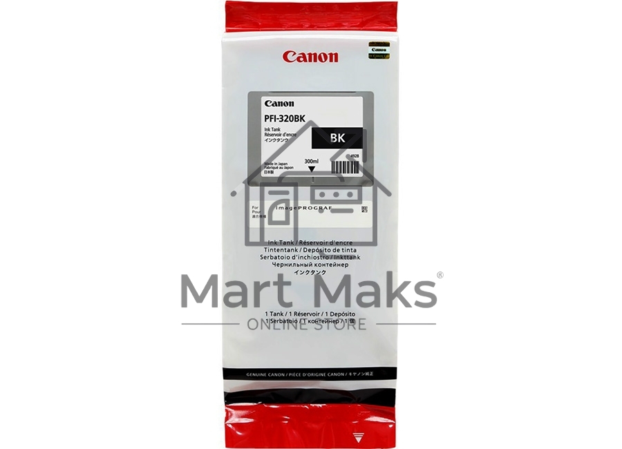 Картридж струйный Canon PFI-320 BK 2890C001 черный (300мл) для Canon Canon imagePROGRAF TM-200/205