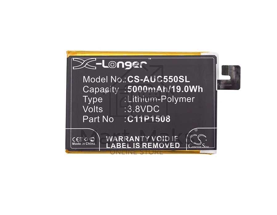 Аккумулятор CameronSino CS-AUC550SL C11P1508 для AsusZenFone 50003.8V / 5000mAh / 19.00Wh